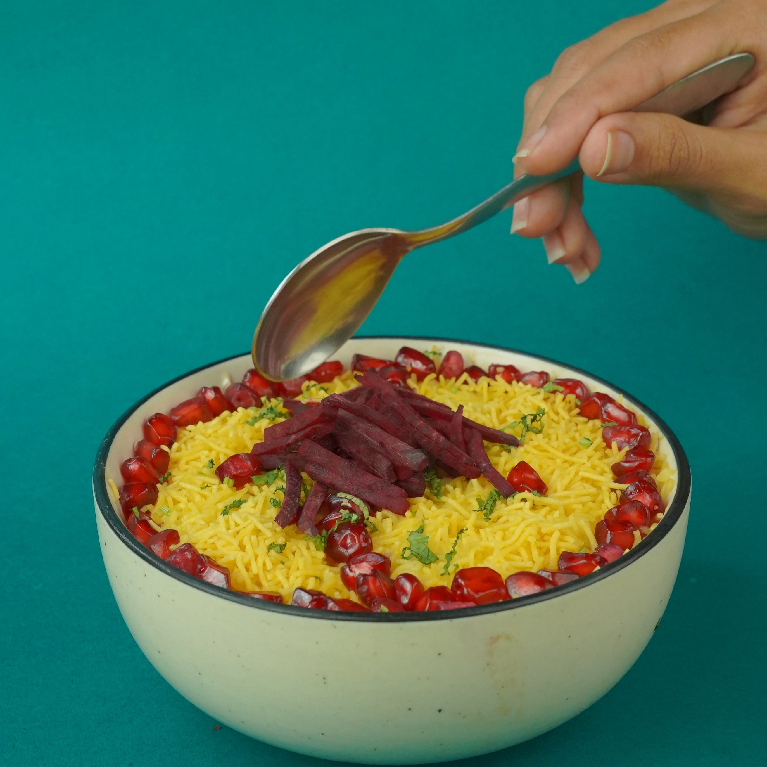 High Protein Tikki Chaat