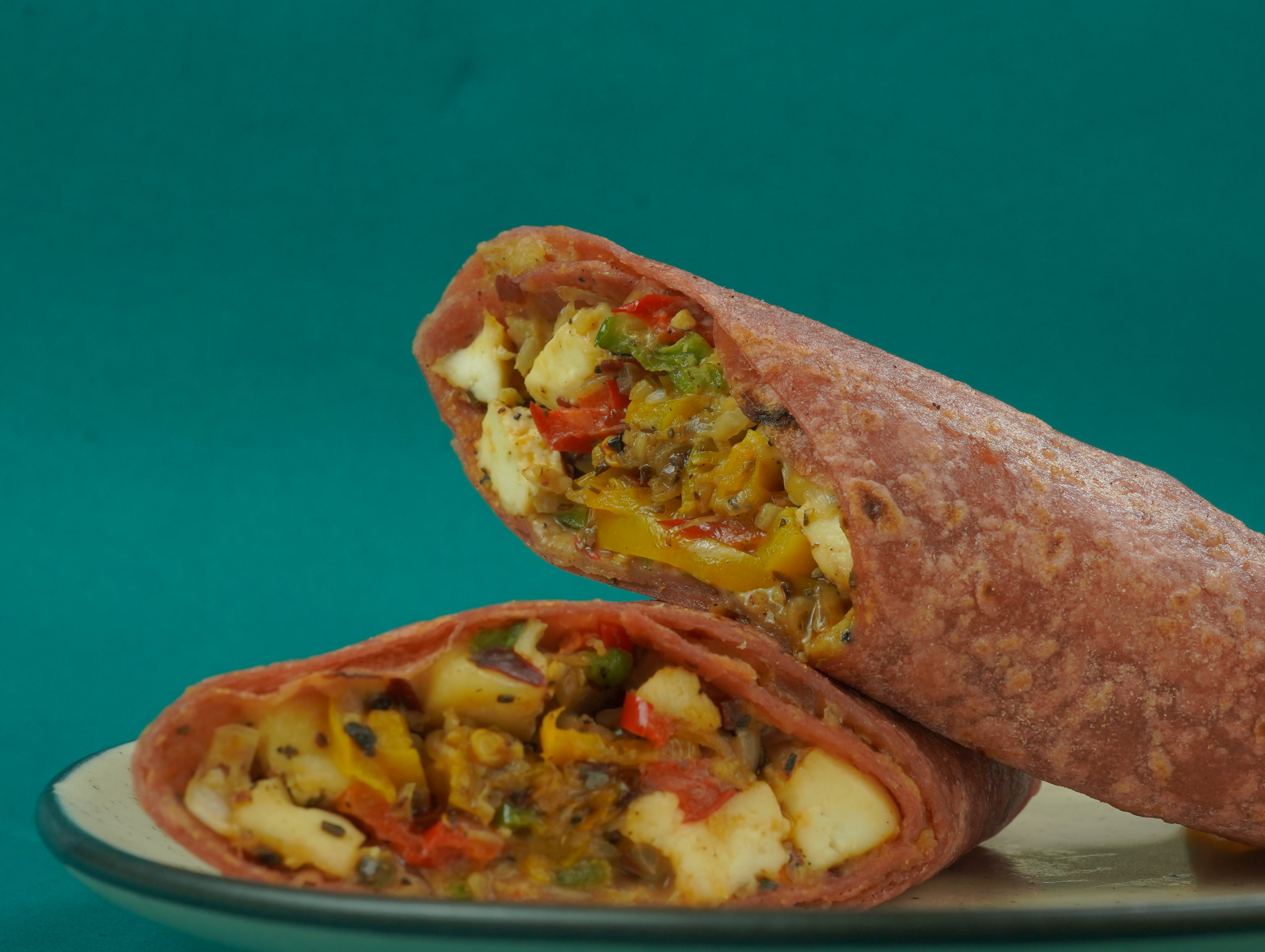 Garlic Mushroom Paneer Wrap