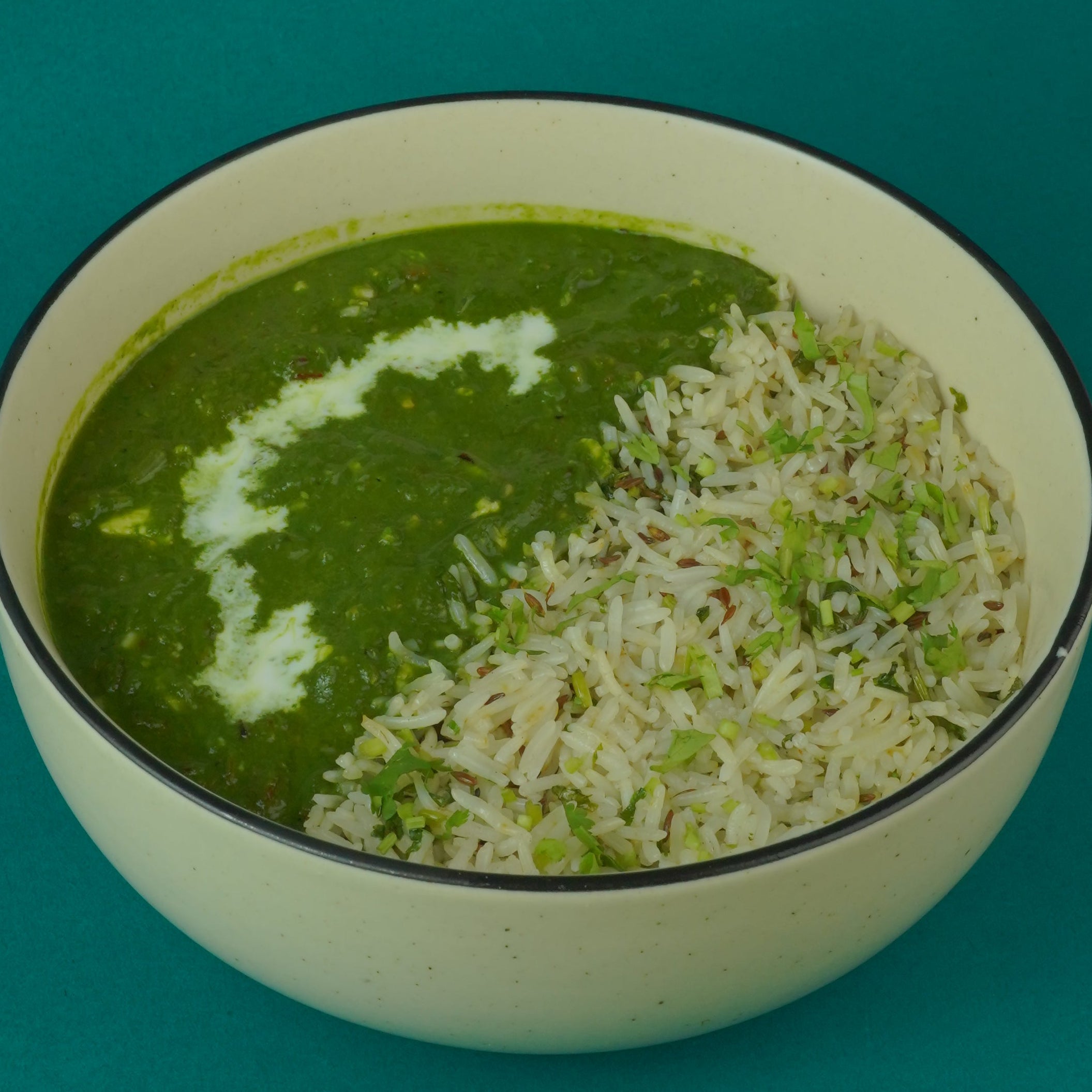 Palak Paneer & Jeera Rice Meal